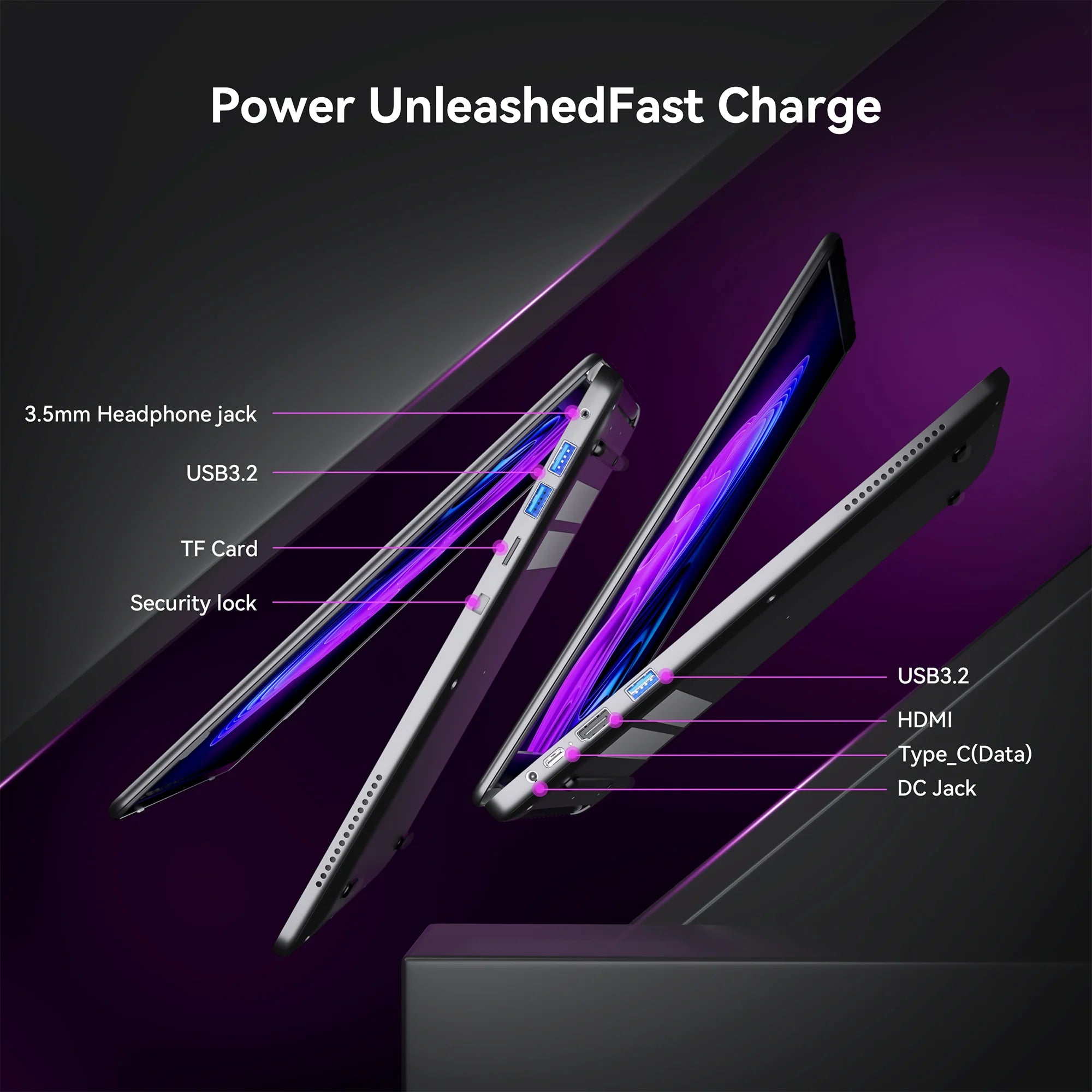 5000mAh Intel N97 Ultra Thin 16GB SSD 512GB Portable Laptop