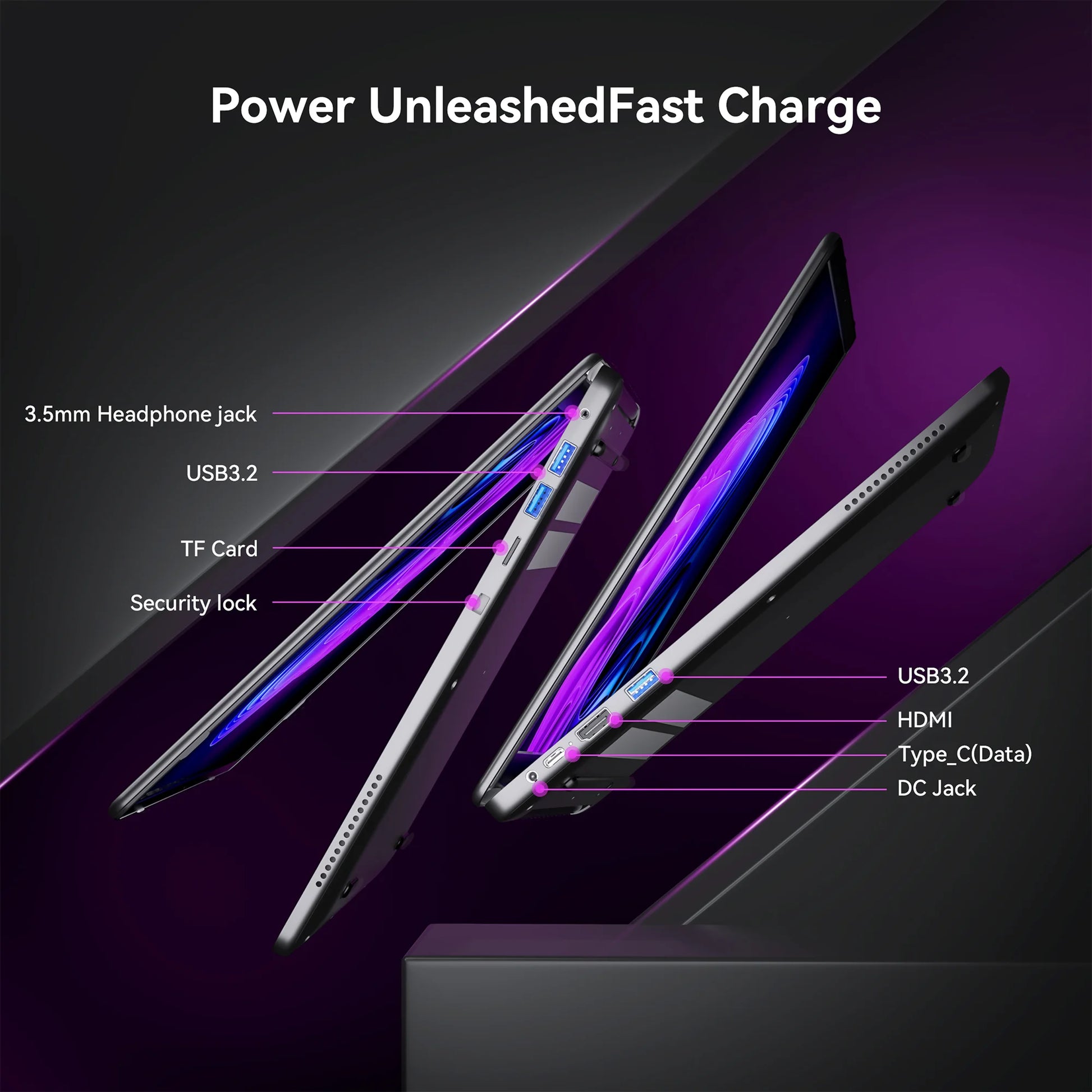 5000mAh Intel N97 Ultra Thin 16GB SSD 512GB Portable Laptop