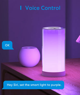 Meross Plastic Smart WiFi LED Night Light Dimmable Bedside Lamp