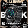 Silica Gel Waterproof Android Round Shaped Amoled Screen Smartwatch
