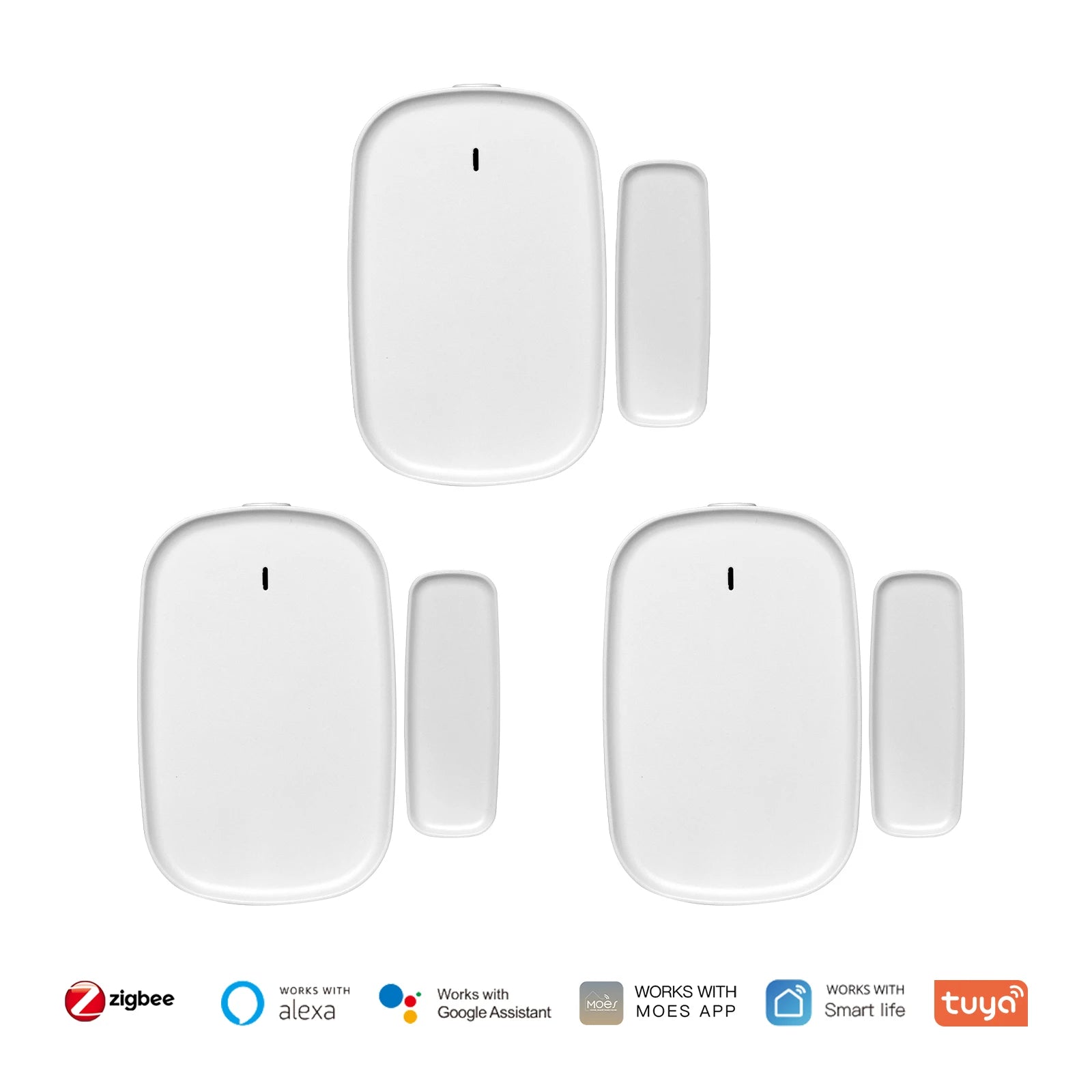 Moes 2.4GHz Plastic Home Security Smart Door Window Sensor