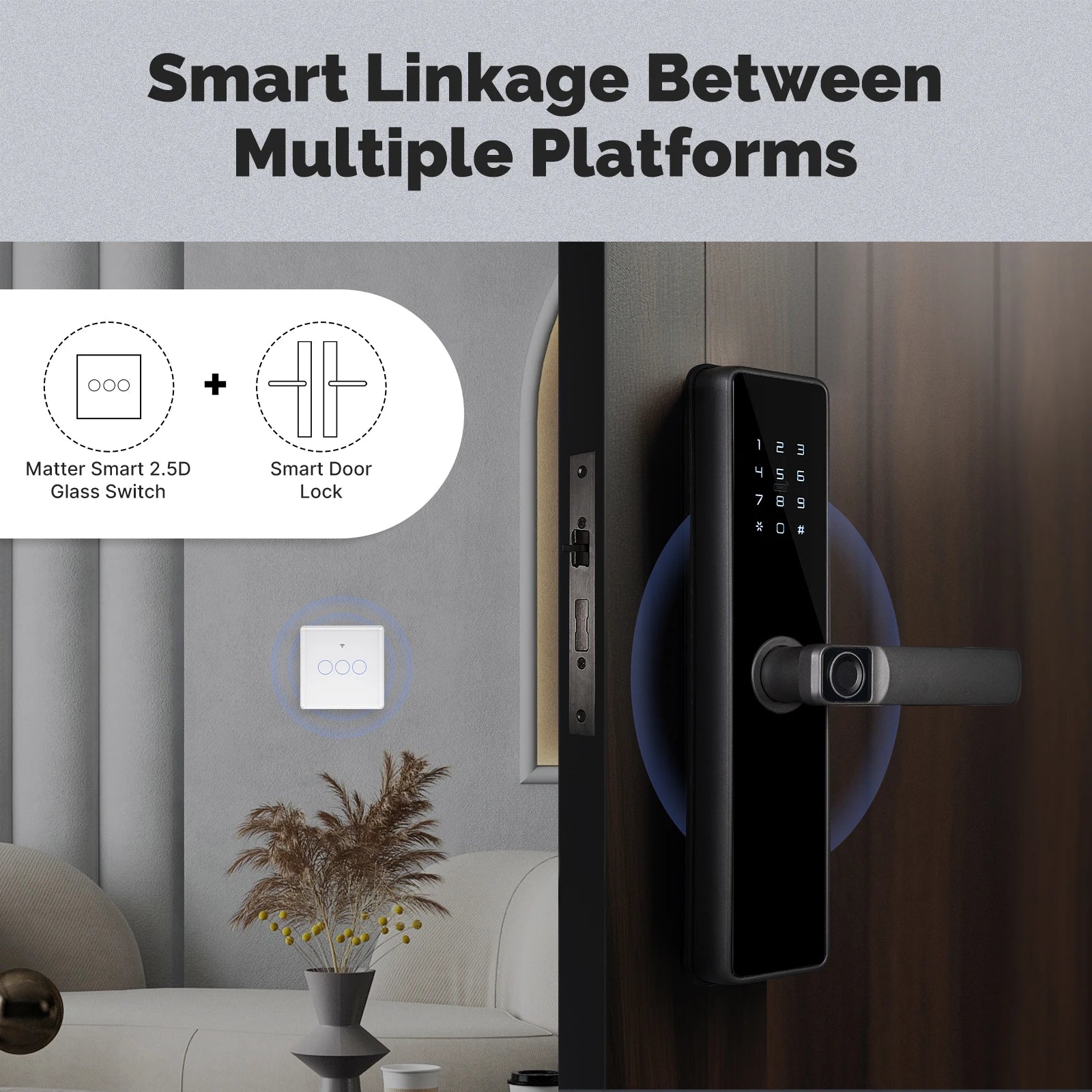 Moes Tuya WIFI Smart Verison Light Switch with Alexa Google