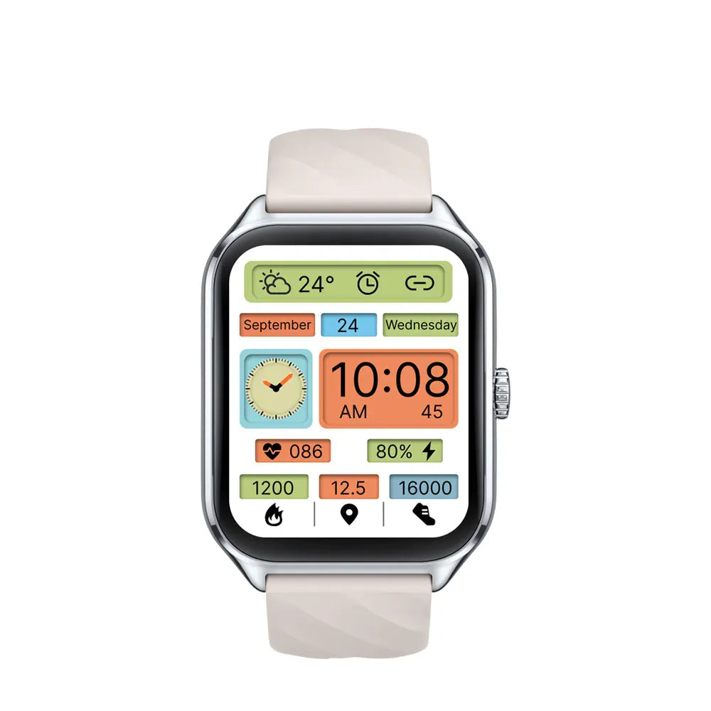 Silica Gel Amoled Display Waterproof Android Square Shape Smartwatch