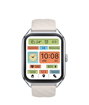 Silica Gel Amoled Display Waterproof Android Square Shape Smartwatch