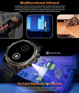 Silica Gel Waterproof Round Shaped Heart Rate Tracker Smartwatch