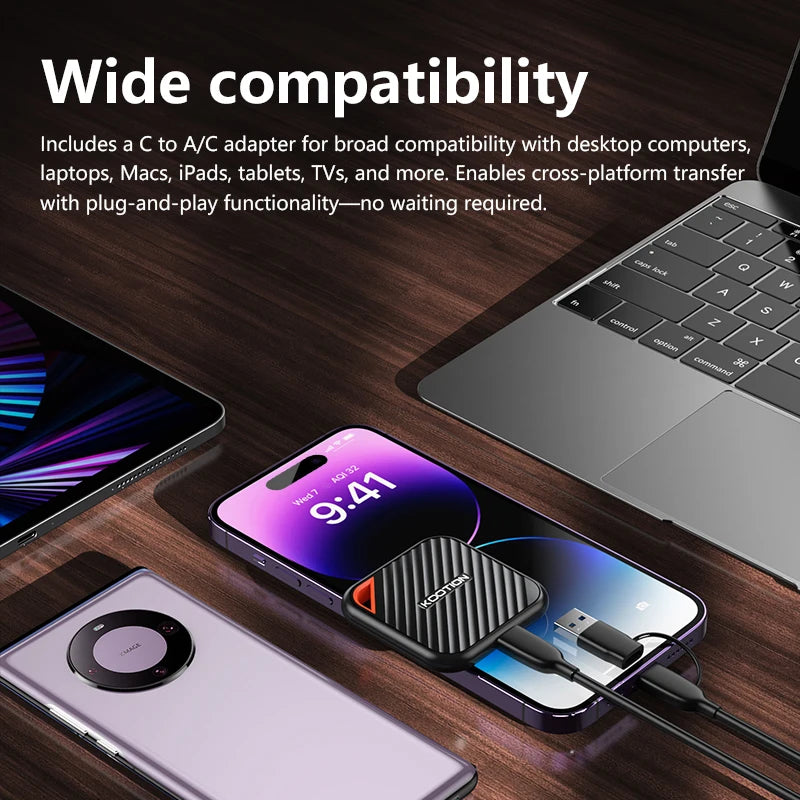 1TB-2TB Metal Portable USB 3.2 External Solid State Drive