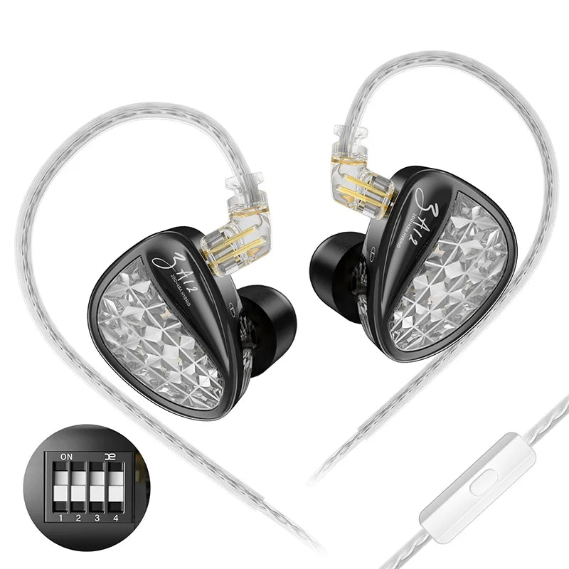 Plastic Hybrid Technology Silver Plated Wired Earphones