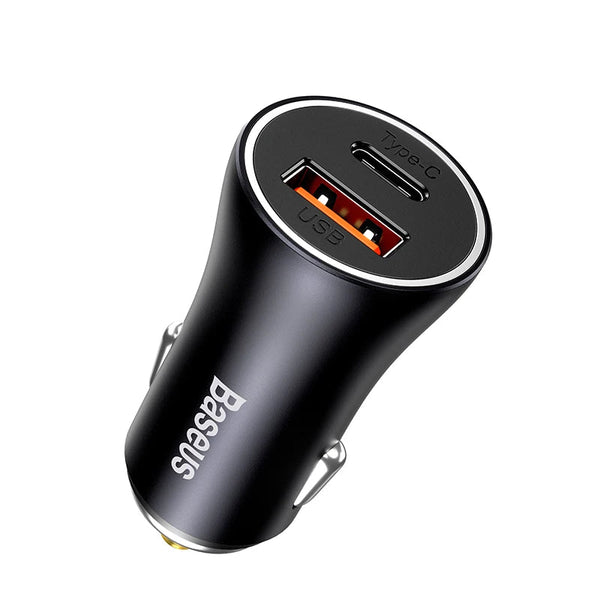 60W Baseus Aluminium USB Type-C Car Charge For iPhone 13 12 Pro Max