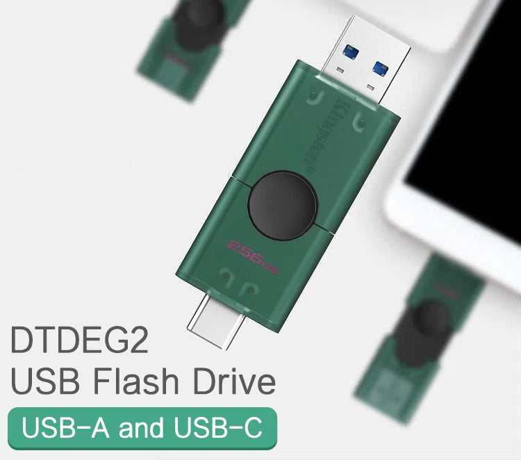 Type-C and USB-A Pendrive Original U Disk for iPhone 15 Smartphone