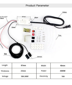 Moes Plastic Remote Control Smart Garage Door Opener Controller