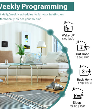 Bseed Alloy LED Touch Screen Wifi APP Control Thermostat Module