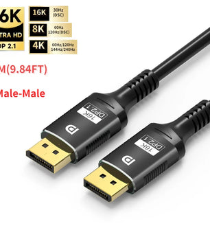 Aluminium 6.3mm HDMI-Compatible 2.1 Extension Cable For Laptop