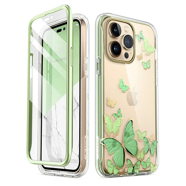 Polycarbonate Full-Body Marble Bumper Case For iPhone 14 Pro Max