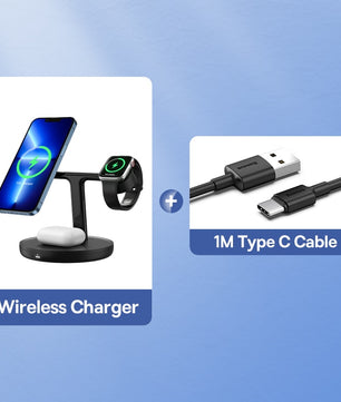 3 in 1 20W Magnetic Wireless Charger Stand For iPhone Holder