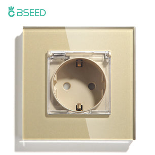 Bseed 16A Glass Panel Wireless WIFI Control Smart Power Socket