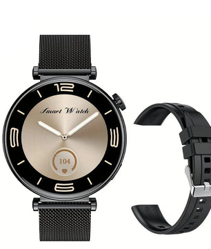 Silica Gel Waterproof Android Round Shape Bluetooth Smartwatch