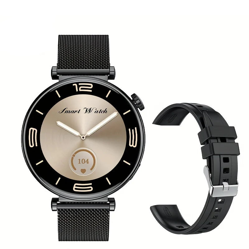 Silica Gel Waterproof Android Round Shape Bluetooth Smartwatch