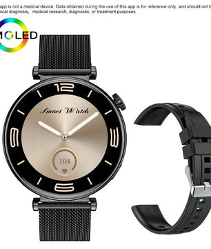 Alloy Waterproof Amoled Full Touch Screen Android Round Smartwatch