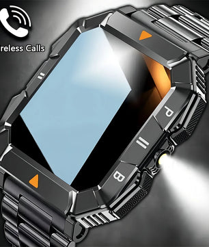 Silica Gel Waterproof Android Square Shaped Bluetooth Smartwatch