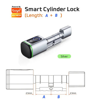 RayKube Aluminium Alloy Fingerprint Digital Smart Door Lock