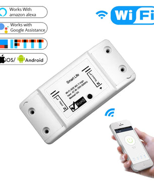 Moes 10A 1800W Plastic Automatic Wireless WIFI Switch Module