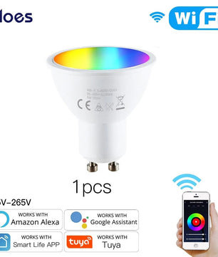 Moes Plastic Dimmable RGB LED Light Smart Remote Control Bulb