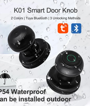 Aluminium Alloy Waterproof Bluetooth Reversible Handle Door Lock