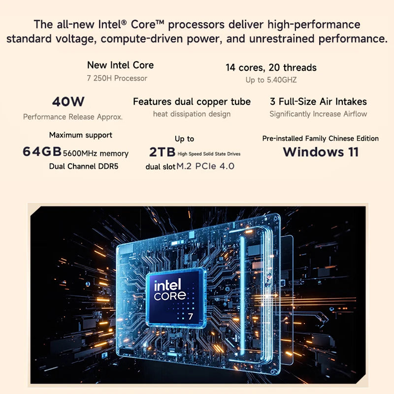 1TB 32GB 16" Intel Core 5 220H 120Hz Bluetooth Lenovo laptop