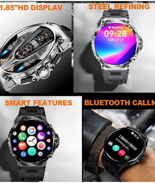 Silica Gel Waterproof Bluetooth Fitness Tracker Round Smartwatch