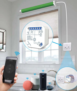 LoraTap 240V Plastic Automatic WIFI Roller Shutter Curtain Module