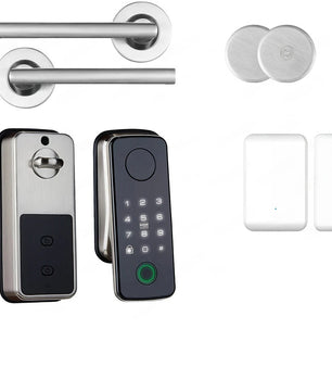 Aluminium Alloy Fingerprint Bluetooth Reversible Handle Door Lock