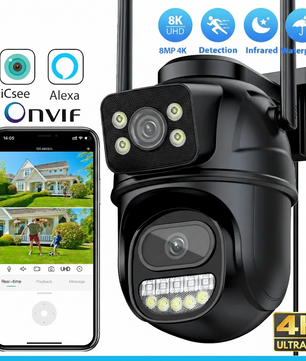 IP66 8MP Digital Zoom WIFI Outdoor Waterproof Surveillance Camera