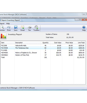 NCH Inventoria Stock Manager