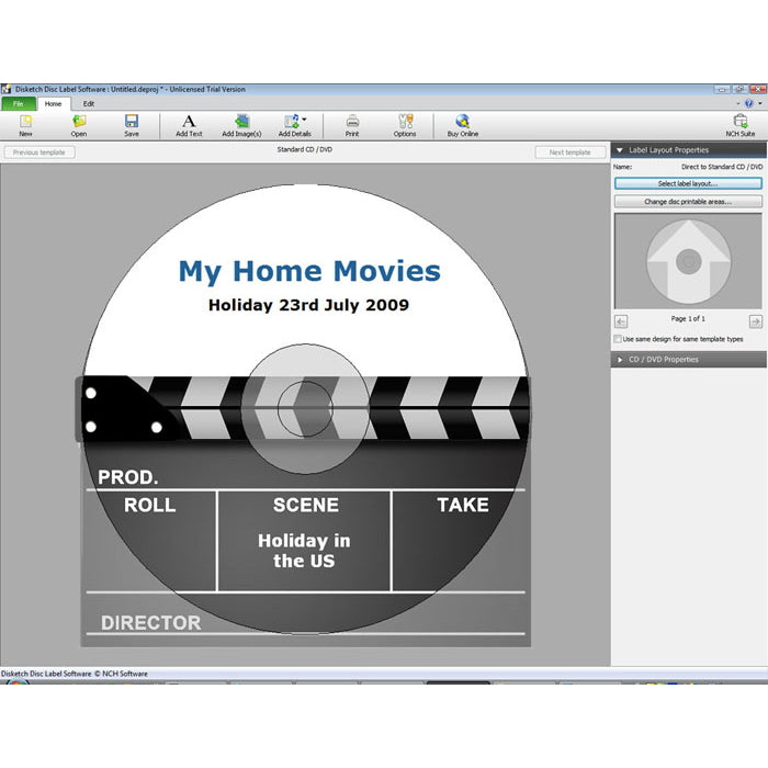 NCH Disketch Disc Label Plus