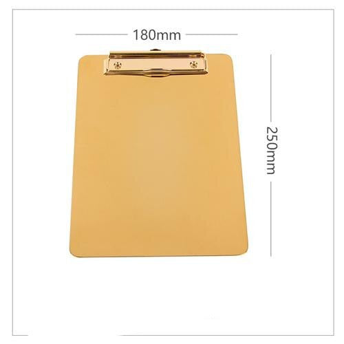 Stainless Steel File Folder Writing Pad Clip Board For Office