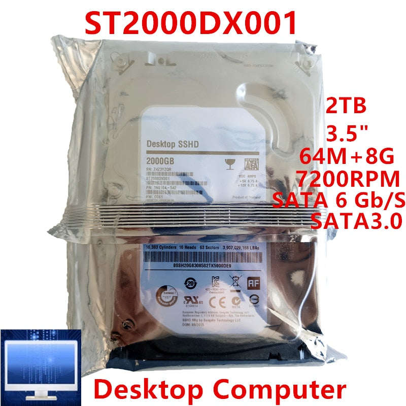 3.5" 7200RPM Internal Solid-State Hard Drive For Desktop & Laptop