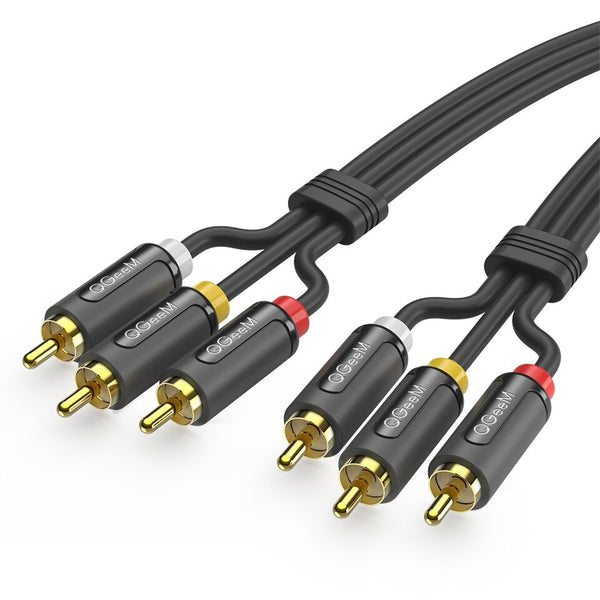 PVC 4mm Jack Connector Splitter Audio Cable For TV