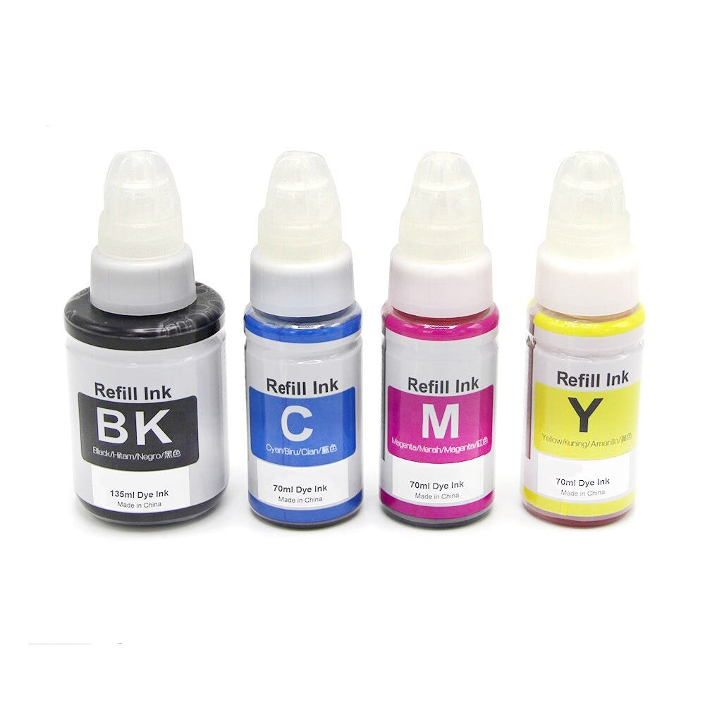 135ml GI-490 GI-590 Ink Refill Kit For Canon PIXMA G1000-G4000 inkjet