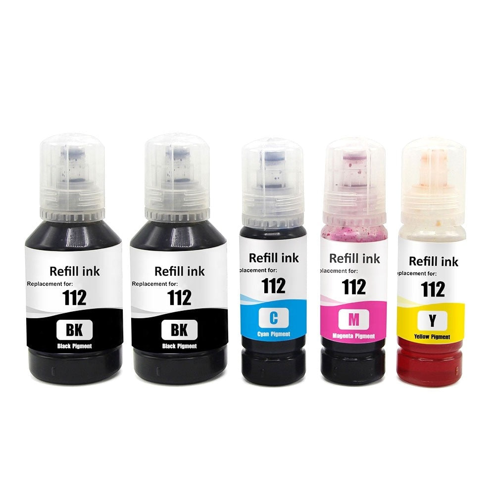 127ml T112 Ink Refill Kit For Epson L6550-L15160/M15140 Printer