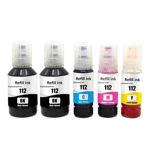 127ml T112 Ink Refill Kit For Epson L6550-L15160/M15140 Printer