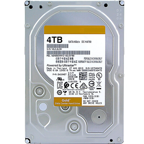 4TB 3.5" SATA 6 Gb/s 256MB 7200RPM Internal Hard Disk For Enterprise