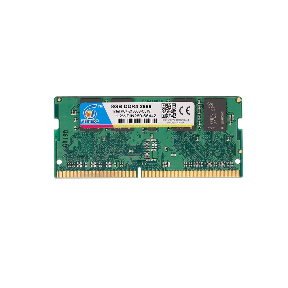 8GB 1.2V 260 Pins DDR4 2666 MT/s Memory RAM For Laptop