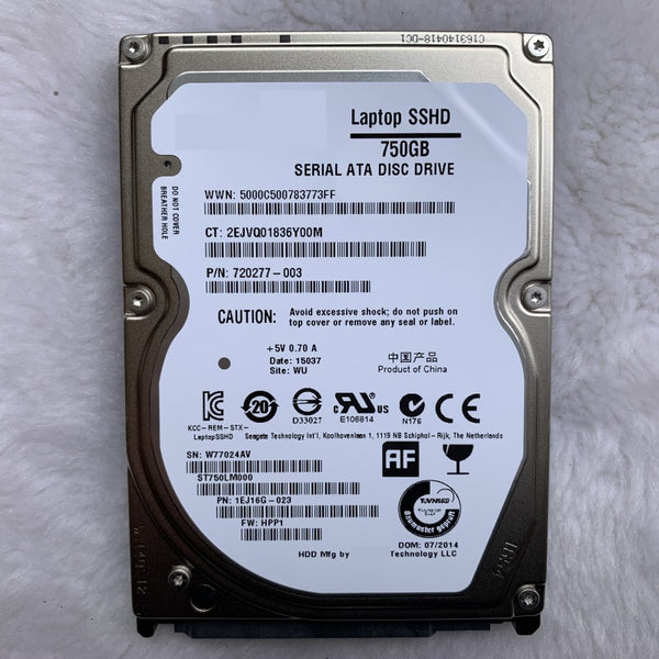 750GB 2.5" SATA 5400RPM SSHD Internal Hard Disk For Laptop