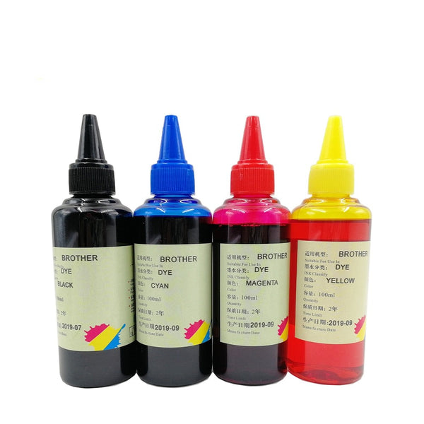 1000ml 4X Compatible Ink Refill Kit For Brother Inkjet Printer 