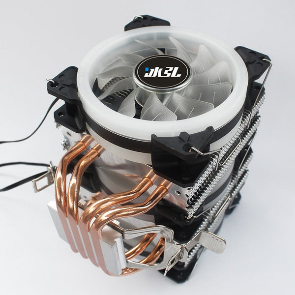 2.5W LGA 775 1155 4 Copper Tube Double Tower CPU Cooling Fan