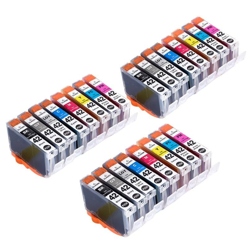 14ml Ink Cartridge Set With Chip For Canon CLI 42 Pro-100 Series