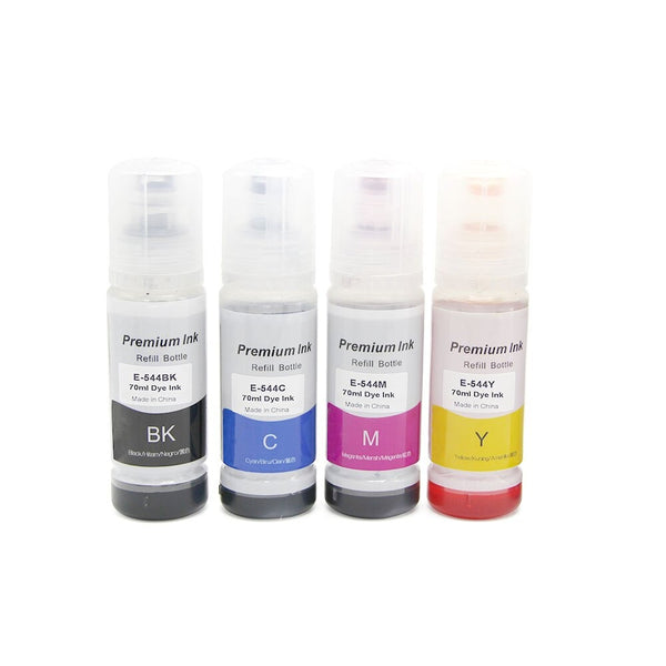 70ml T544 Compatible Ink Refill Kit For Epson EcoTank L3110 L3150