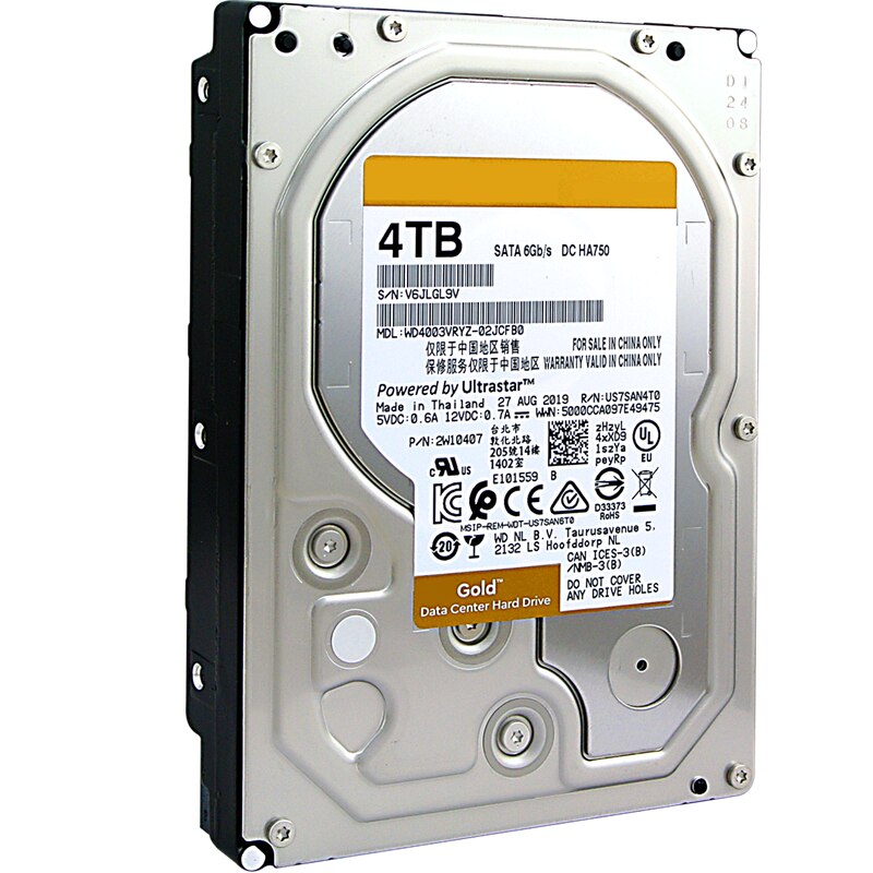 4TB 3.5" SATA 6 Gb/s 256MB 7200RPM Internal Hard Disk For Enterprise
