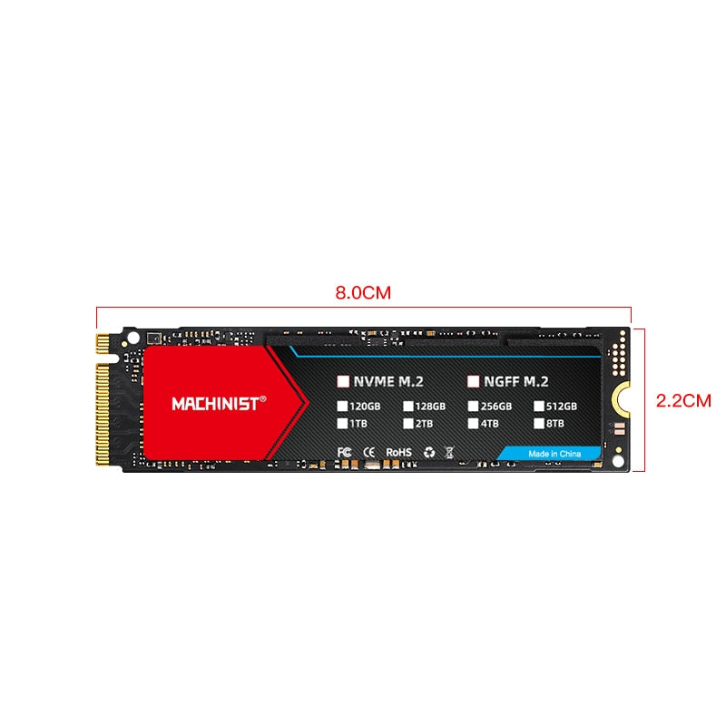 256GB - 1TB NVME Internal Solid State Drives Hard Disk