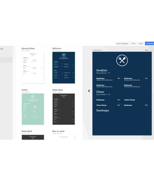 NCH Express Restaurant & Cafe Menu Maker Pro